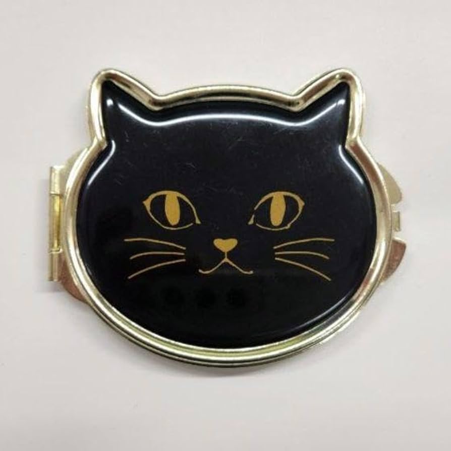 Amazon.co.jp: コンパクトミラー 黒猫クロネコ ミラー にゃんこ